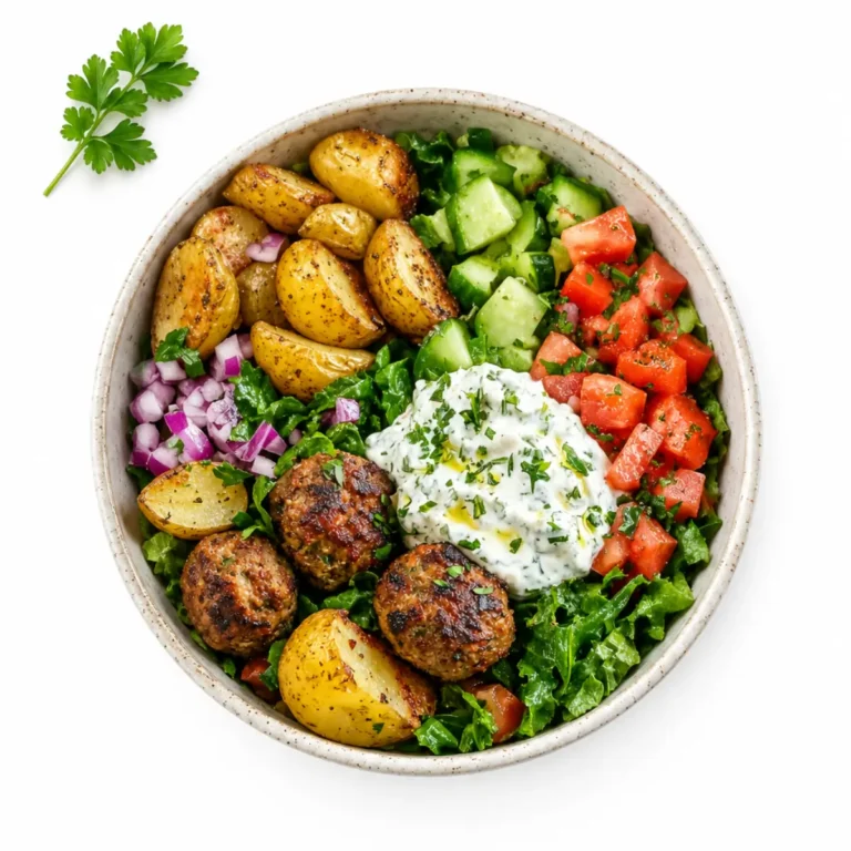 Bol de boulettes de viande grecques pour 2 : un régal tendre et irrésistible