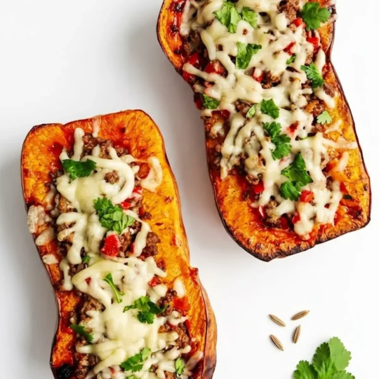 Butternut farci à la viande et poivron rouge : recette ultime et délicieuse pour 2 personnes
