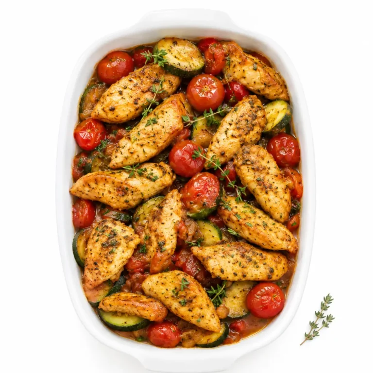 Émincé de poulet aux courgettes et tomates cerises : 20 minutes, facile et savoureux